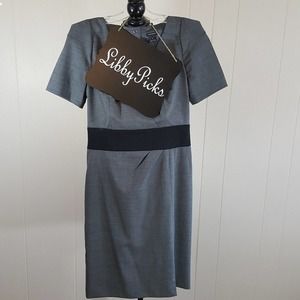 Club Monaco gray black career dress 2